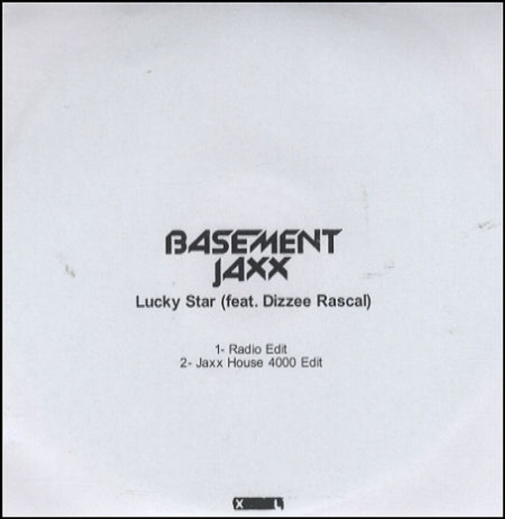 Basement Jaxx Lucky Star UK Promo CD-R acetate CD-R ACETATE