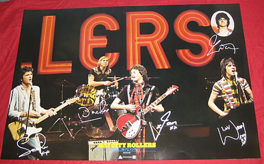 Bay City Rollers Dedication Japanese Promo poster PROMO POSTER