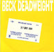 Beck Deadweight UK Promo CD single (CD5 / 5") WGFSTD22293