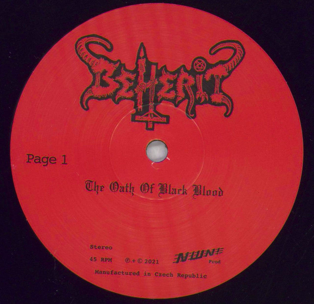 Beherit The Oath Of Black Blood US vinyl LP album (LP record) 6IZLPTH827250