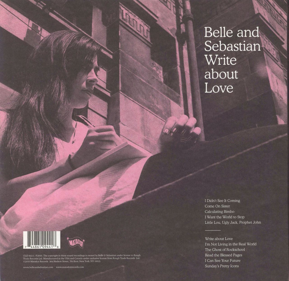 Belle & Sebastian Write About Love US vinyl LP album (LP record)