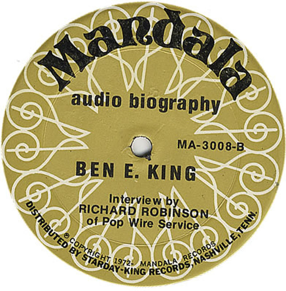 Ben E. King Audio Biography US Promo vinyl LP album (LP record) BKGLPAU381897