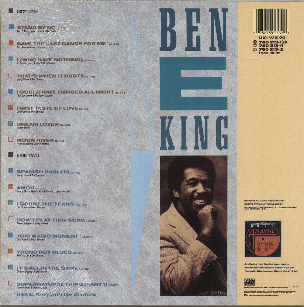 Ben E. King Stand By Me - The Ultimate Collection UK vinyl LP album (LP record) 075678021312