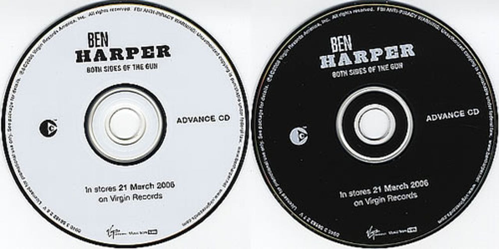 Ben Harper Both Sides Of The Gun US Promo 2 CD album set (Double CD) BHP2CBO355617