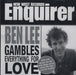 Ben Lee Gamble Everything For Love US Promo CD single (CD5 / 5") NWS1043