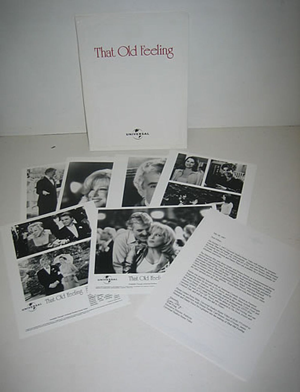 Bette Midler That Old Feeling US Promo media press pack PRESS PACK