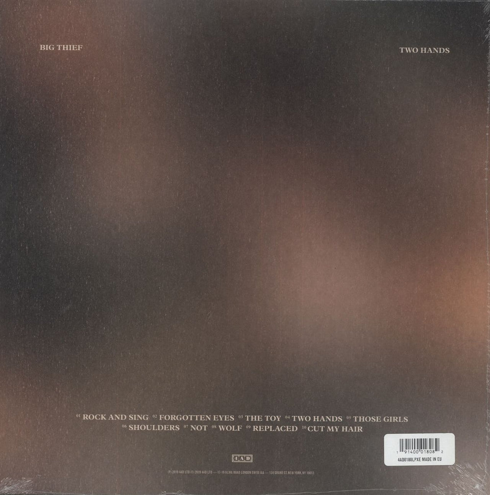 Big Thief Two Hands - Peach Vinyl - Sealed UK vinyl LP album (LP record)