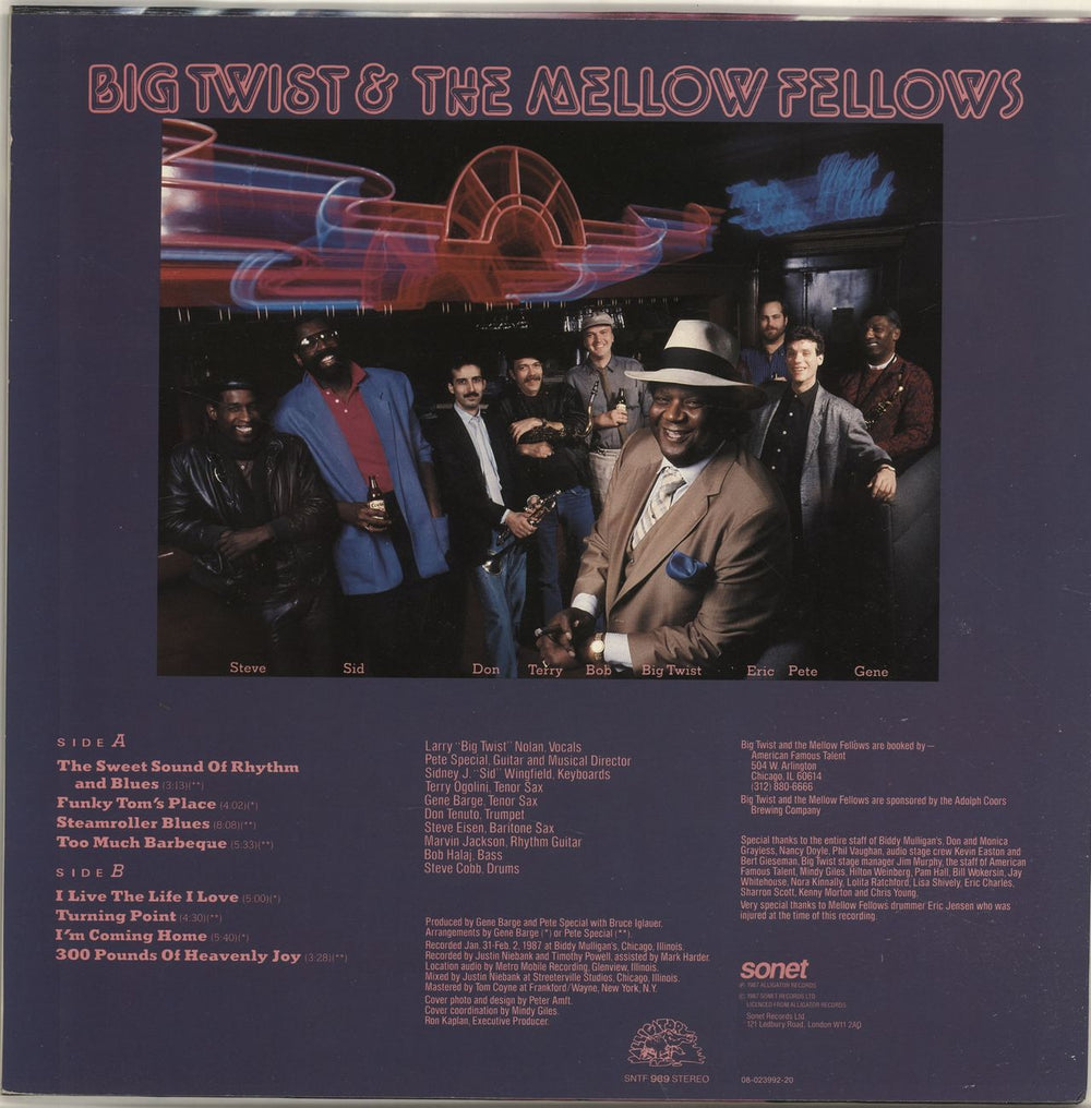 Big Twist And The Mellow Fellows Live From Chicago! Bigger Than Life!! UK vinyl LP album (LP record)