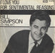 Bill Simpson I Love You For Sentimental Reasons - P/S UK Promo 7" vinyl single (7 inch record / 45) 7N.35179