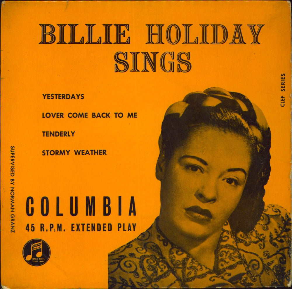 Billie Holiday Billie Holiday Sings UK 7" vinyl single (7 inch record / 45) SEB10007