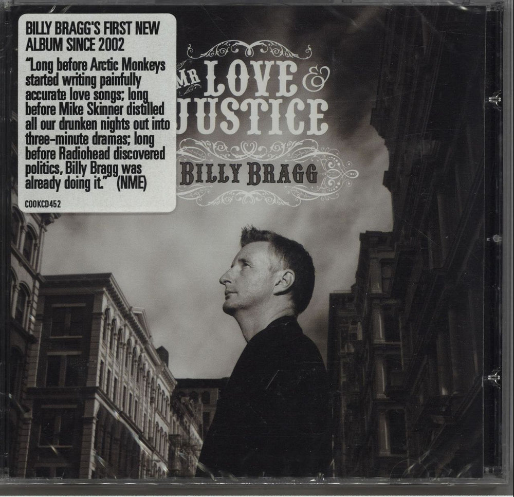 Billy Bragg Mr Love & Justice - Sealed UK Promo CD album (CDLP) COOKCD452PROMO