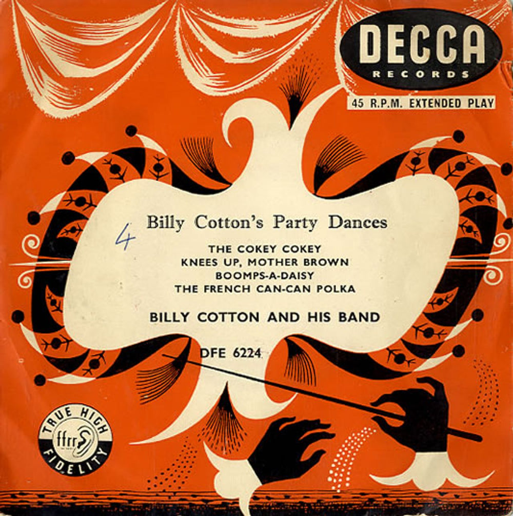 Billy Cotton Billy Cotton's Party Dances EP UK 7" vinyl single (7 inch record / 45) DFE6224