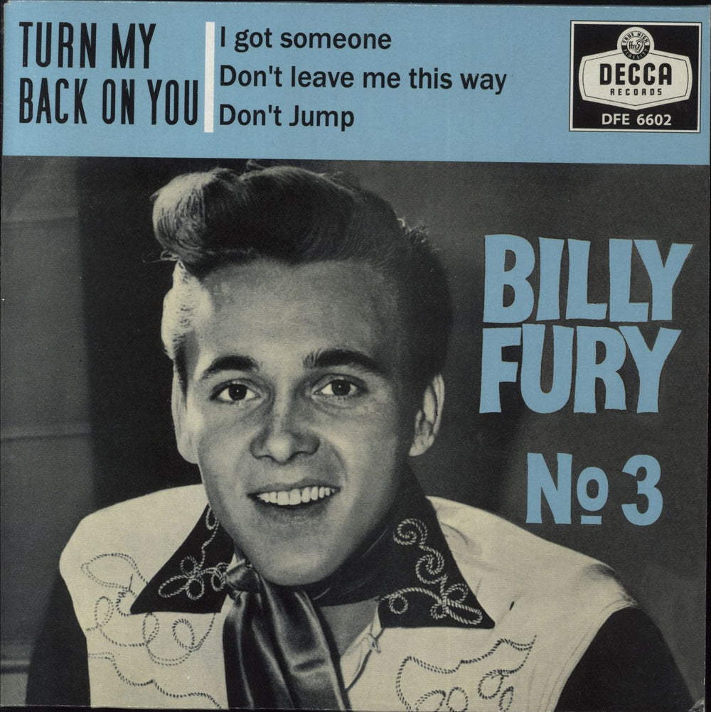 Billy Fury Billy Fury No. 3 UK 7" vinyl single (7 inch record / 45) DFE6602