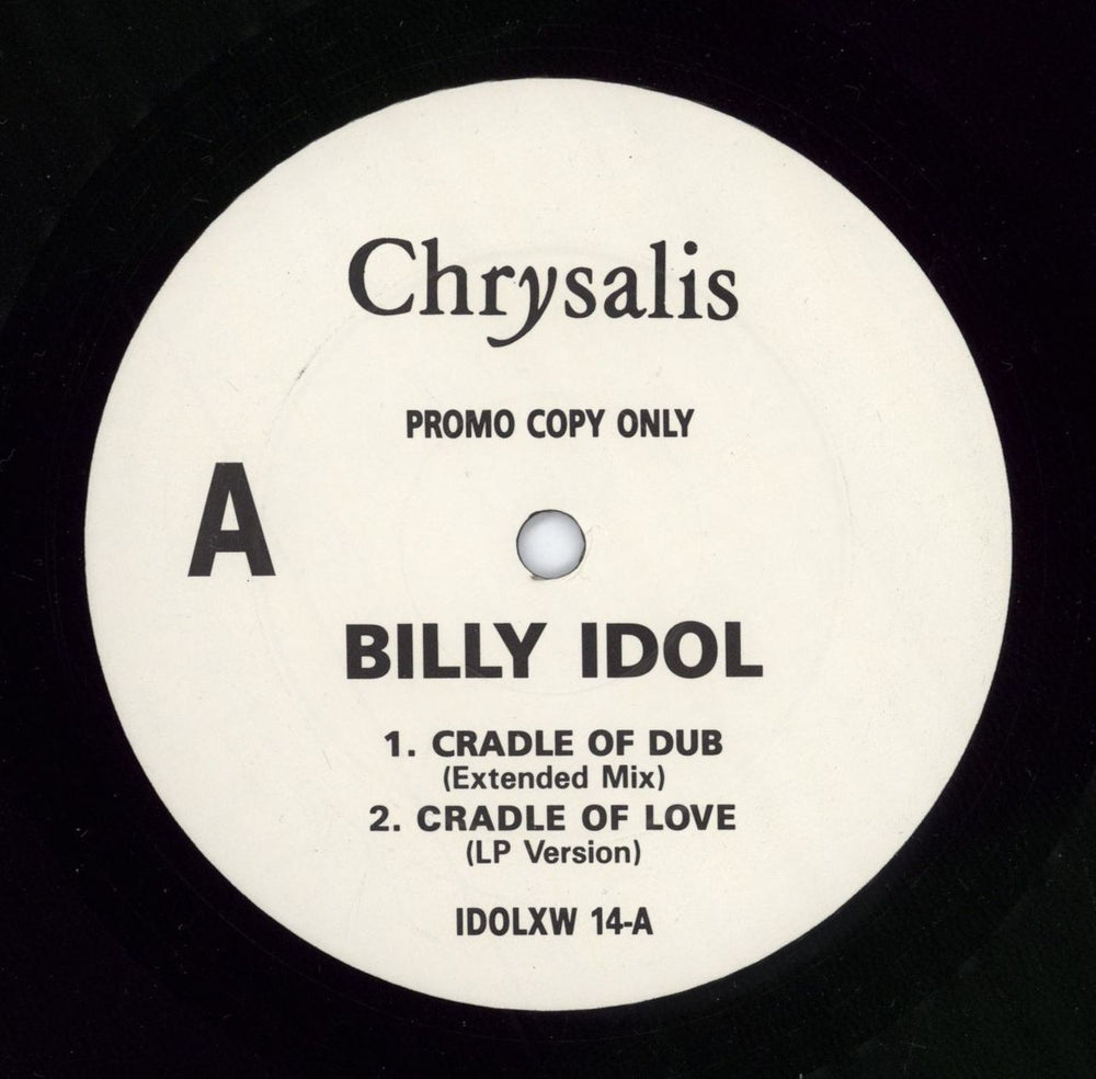 Billy Idol Cradle Of Love UK Promo 12" vinyl single (12 inch record / Maxi-single) IDOLXW14