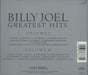Billy Joel Greatest Hits Volume 1 & Volume II Austrian 2 CD album set (Double CD)