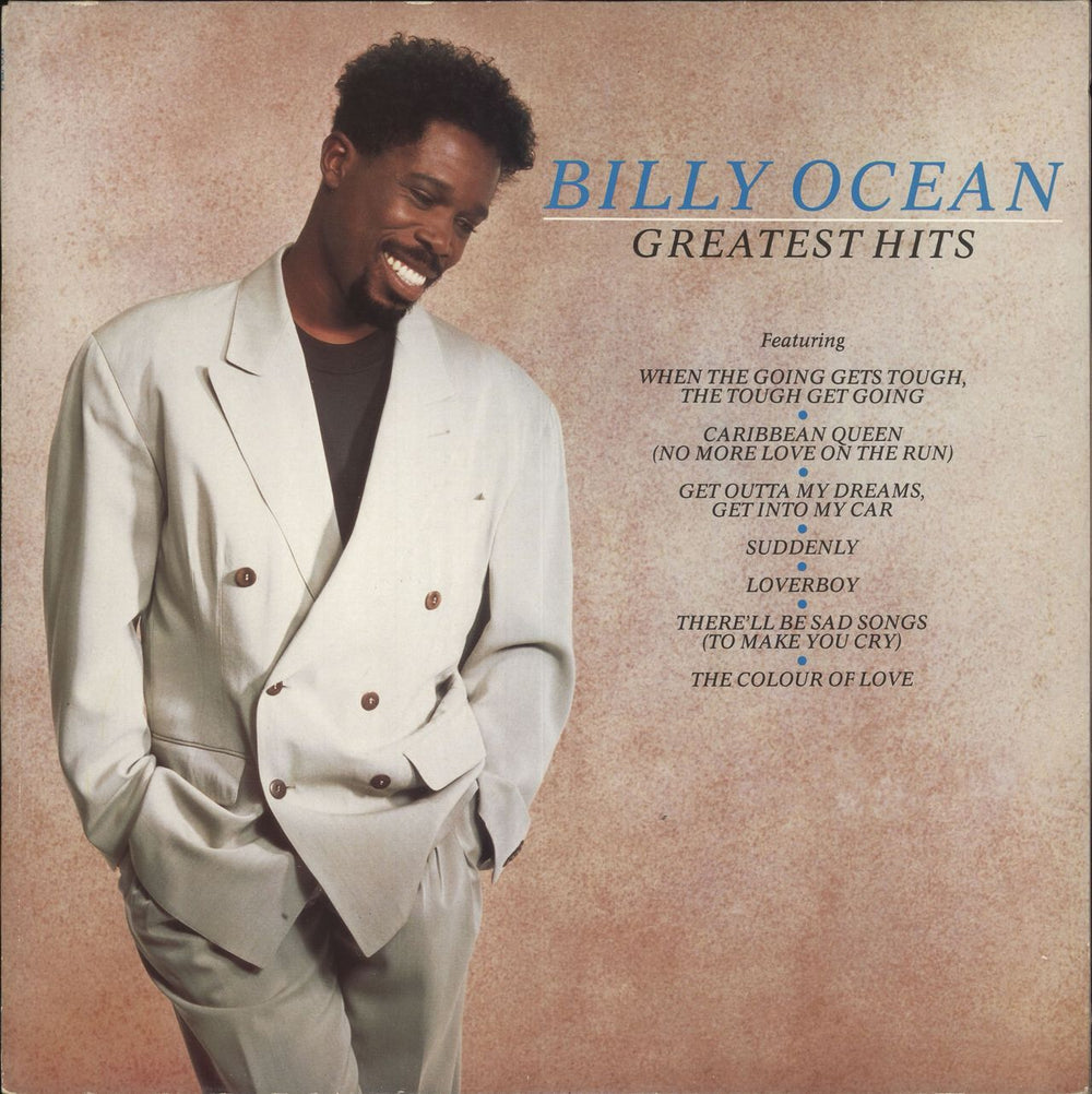 Billy Ocean Greatest Hits UK vinyl LP album (LP record) BOTV1