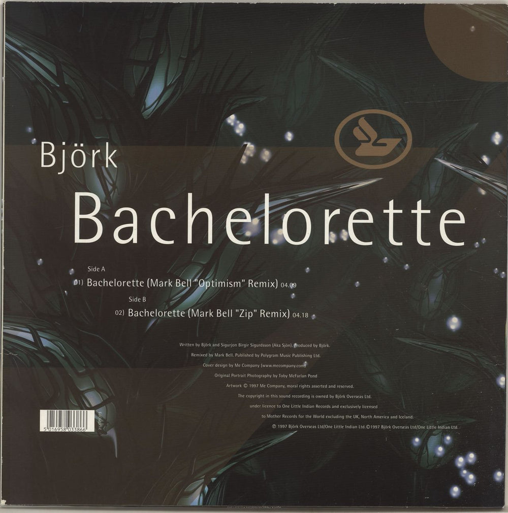 Björk Bachelorette UK 12" vinyl single (12 inch record / Maxi-single) 5016958033866