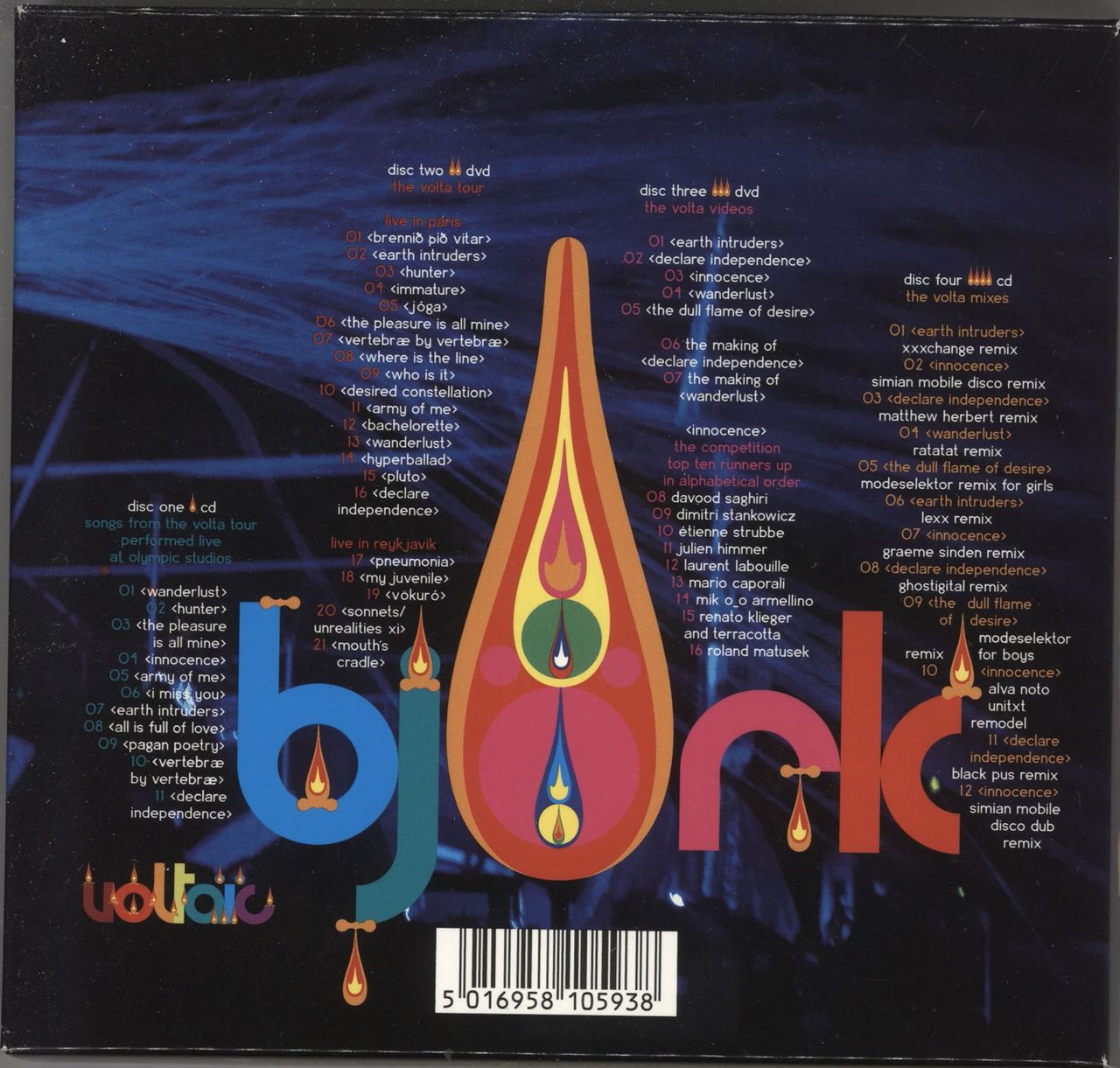 Björk Voltaic: Deluxe Edition UK 3-disc CD/DVD Set