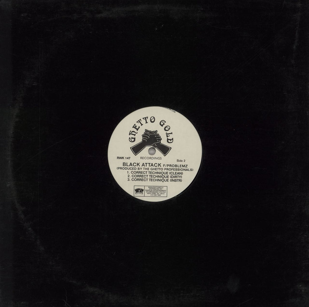 Black Attack My Crown / Correct Technique US 12" vinyl single (12 inch record / Maxi-single)