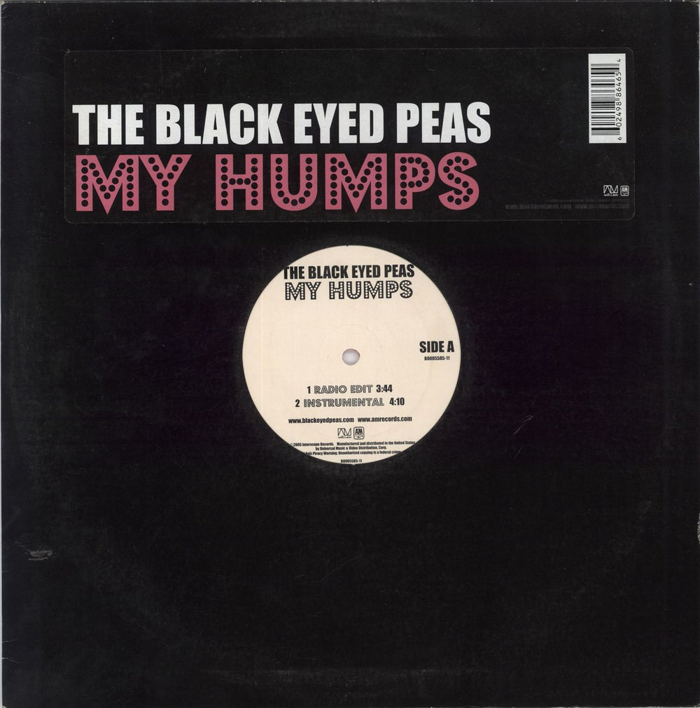 Black Eyed Peas My Humps US 12" vinyl single (12 inch record / Maxi-single) B0005585-11