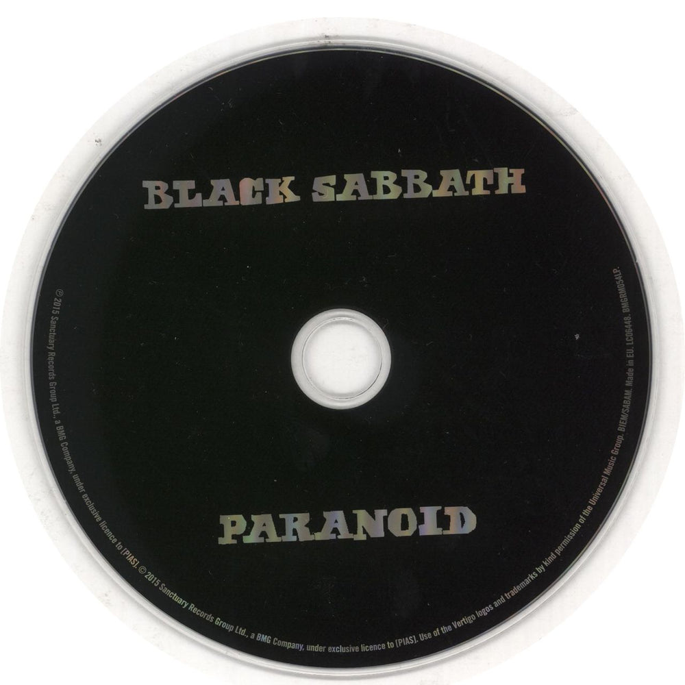 Black Sabbath Paranoid - 180gm Vinyl + Bonus CD UK vinyl LP album (LP record) BLKLPPA734712