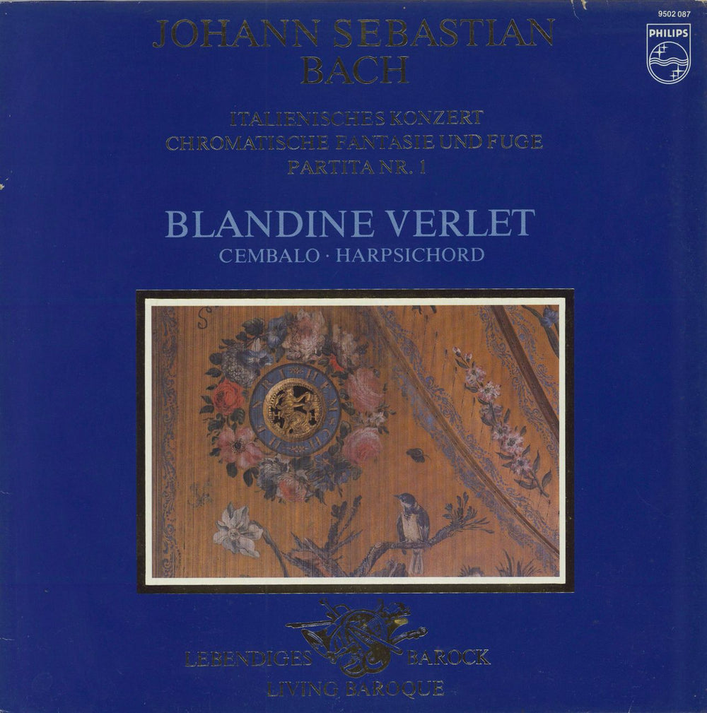 Blandine Verlet Johann Sebastian Bach: Italienisches Konzert, Chromatische Fantasie Und Fuge, Partita Nr. 1 Dutch vinyl LP album (LP record) 9502087