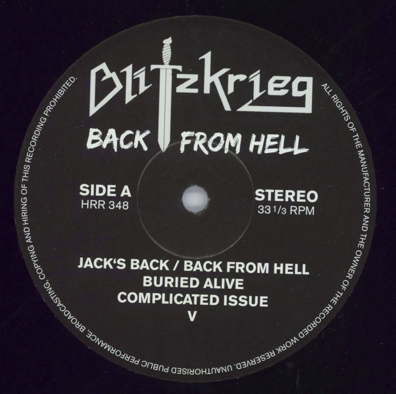 Blitzkrieg Back From Hell German 2-LP vinyl record set (Double LP Album) IEG2LBA819573
