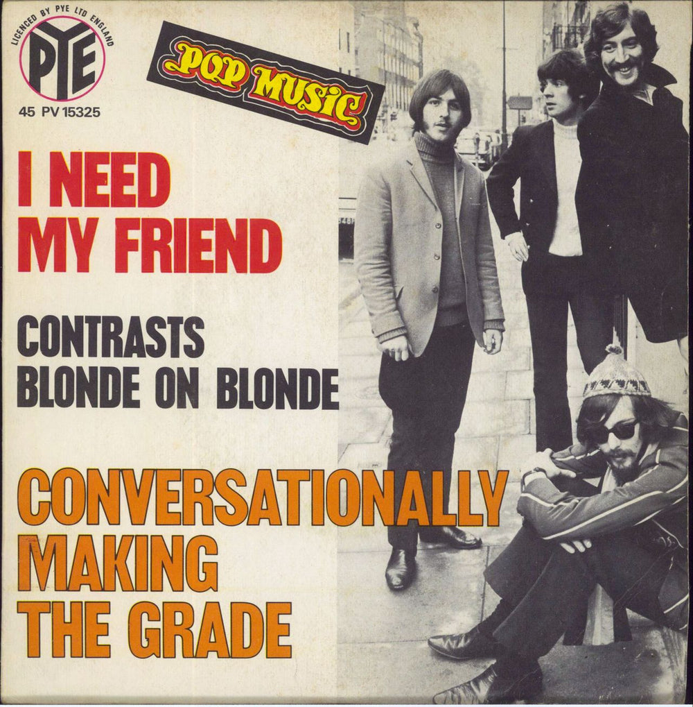 Blonde On Blonde (60s) I Need My Friend + Sleeve French 7" vinyl single (7 inch record / 45) 45PV15325