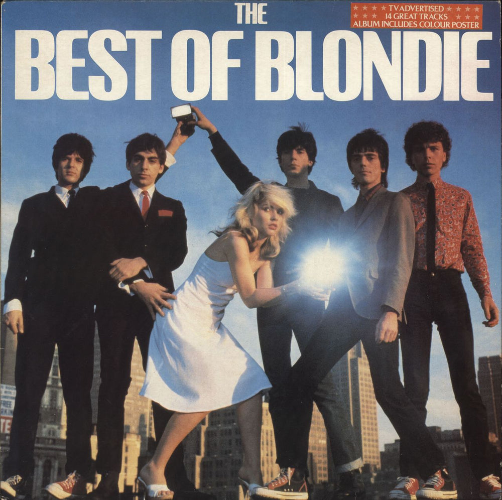 Blondie The Best Of Blondie - 1st - Hype Sticker UK vinyl LP album (LP record) CDLTV1