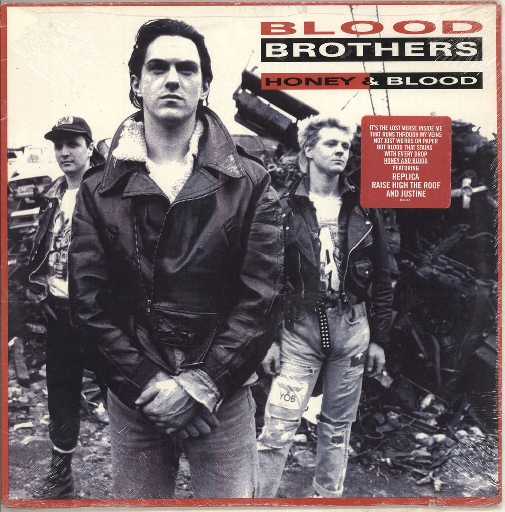 Blood Brothers (80s) Honey & Blood - Sealed US vinyl LP album (LP record) 1134-1-J