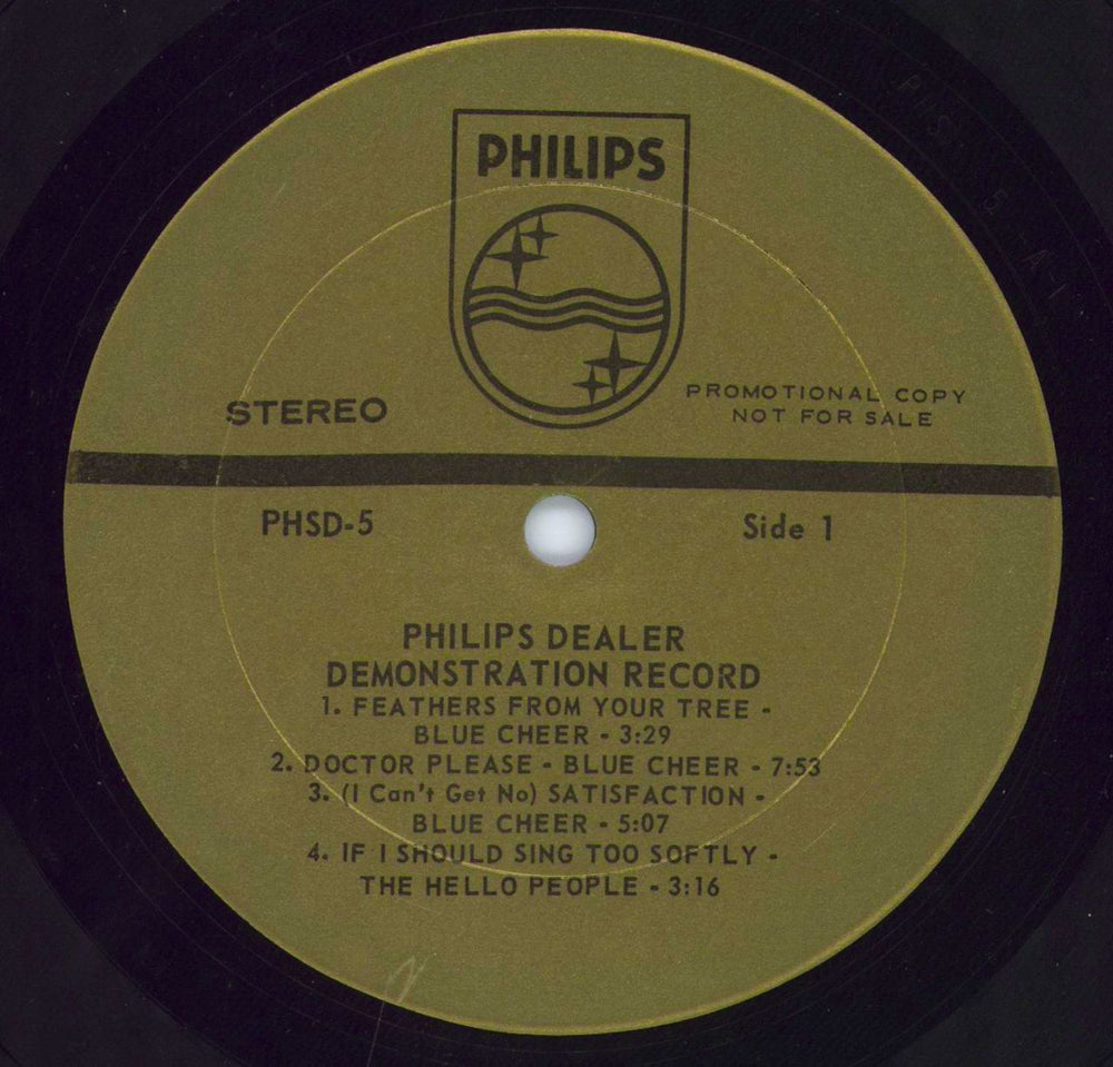 Blue Cheer Special Dealer Demonstration Disc US Promo Vinyl LP