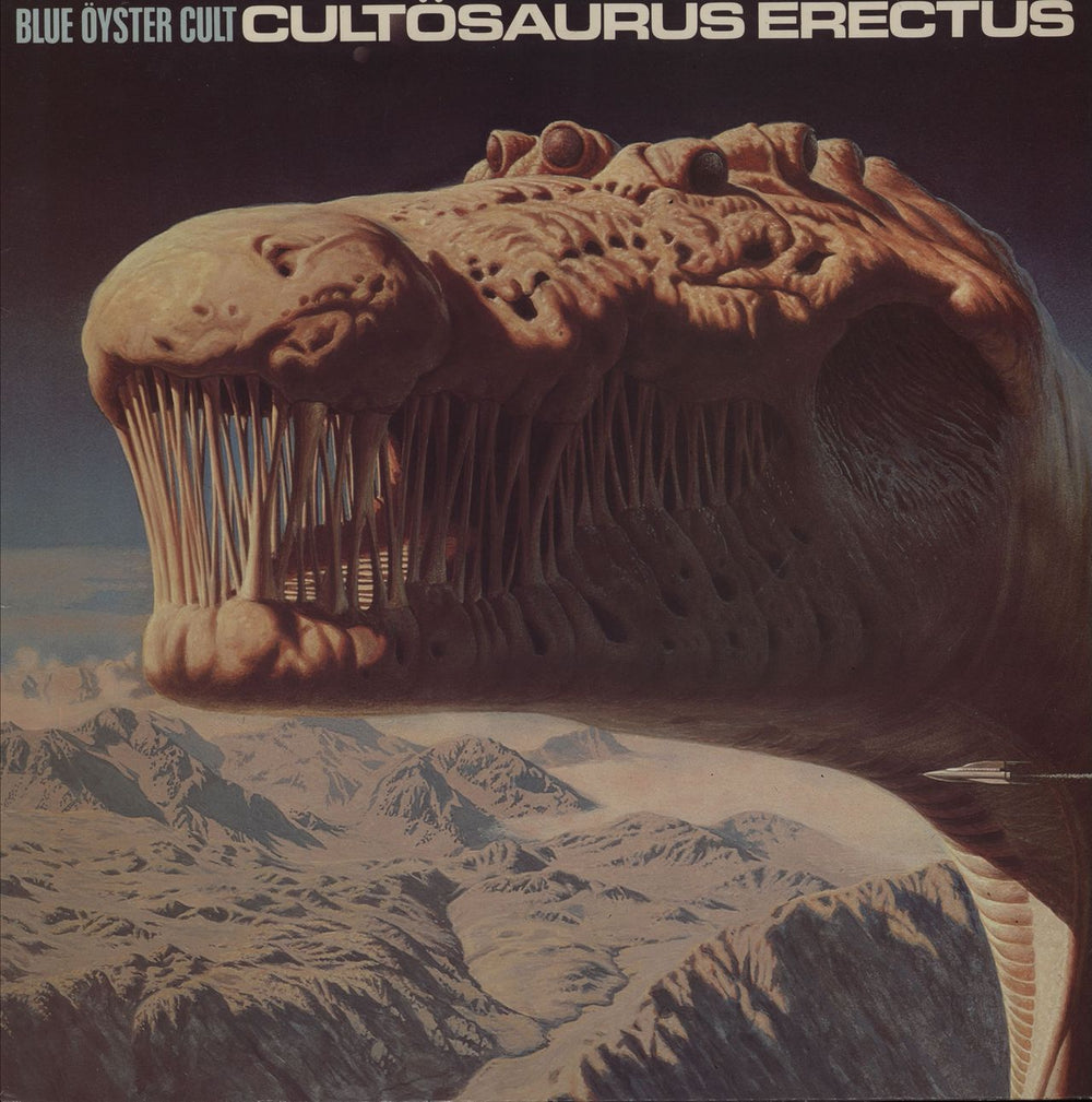 Blue Oyster Cult Cultosaurus Erectus + Poster UK vinyl LP album (LP record) 86120