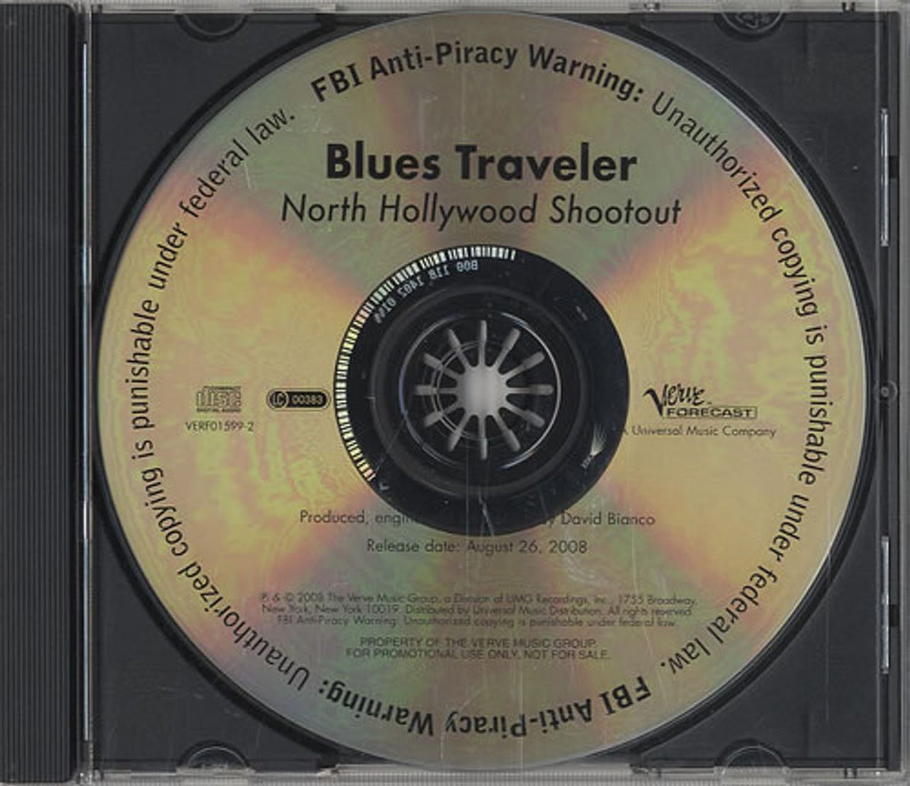 Blues Traveler North Hollywood Shootout US Promo CD album (CDLP) VERF01599-2