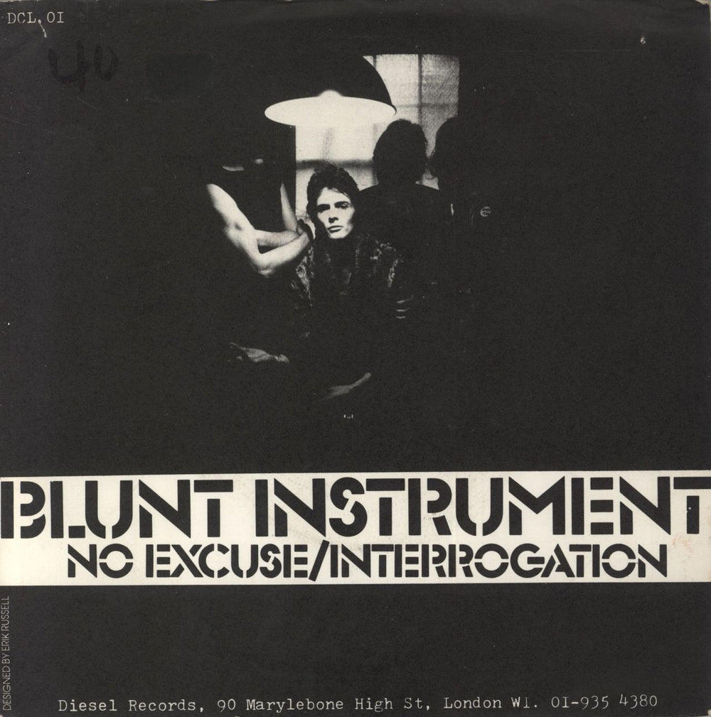 Blunt Instrument No Excuse UK 7" vinyl single (7 inch record / 45)