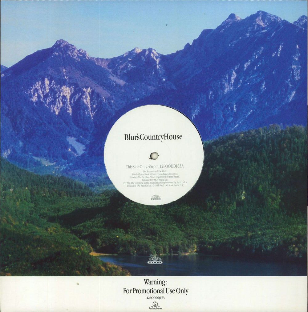 Blur Country House + Sales Presenter UK Promo 12" vinyl single (12 inch record / Maxi-single) 12FOODDJ63