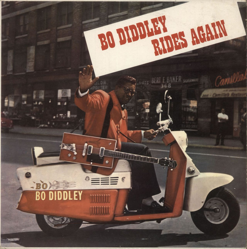 Bo Diddley Rides Again UK vinyl LP album (LP record) NPL28029