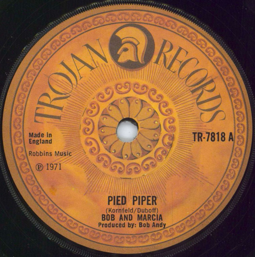 Bob & Marcia Pied Piper - 2nd - solid UK 7" vinyl single (7 inch record / 45) TR-7818