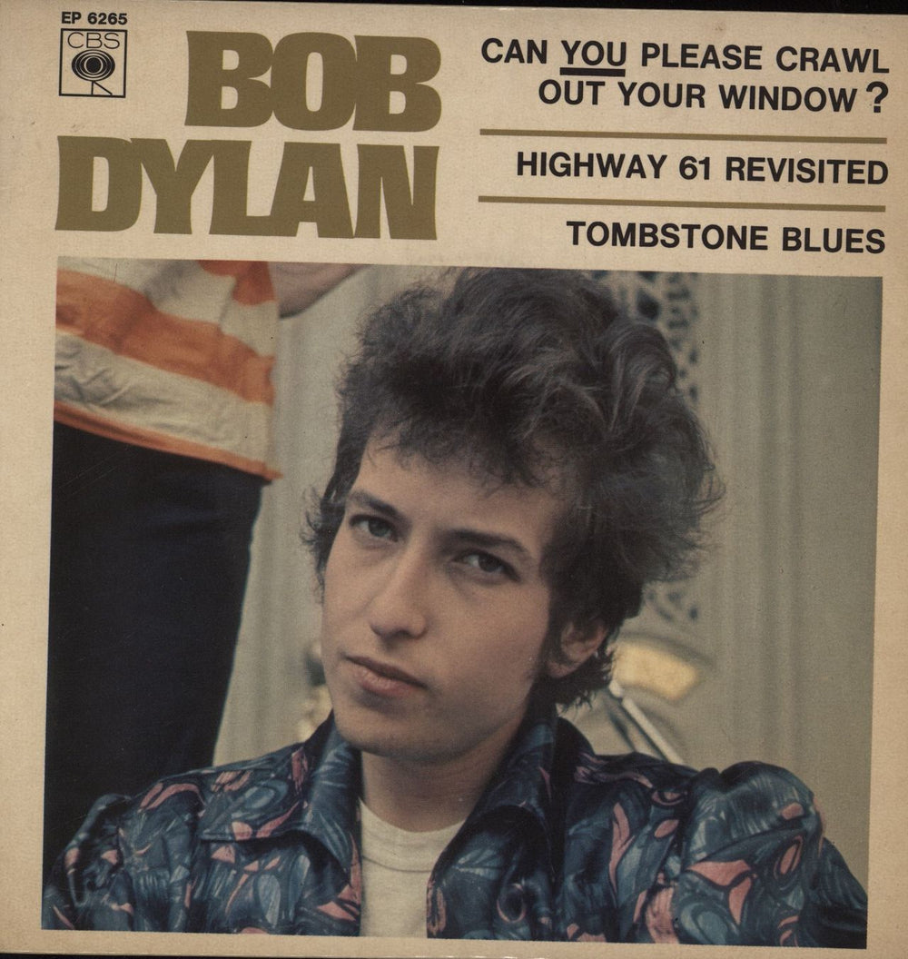 Bob Dylan Can You Please Crawl Out Your Window? French 7" vinyl single (7 inch record / 45) EP6265