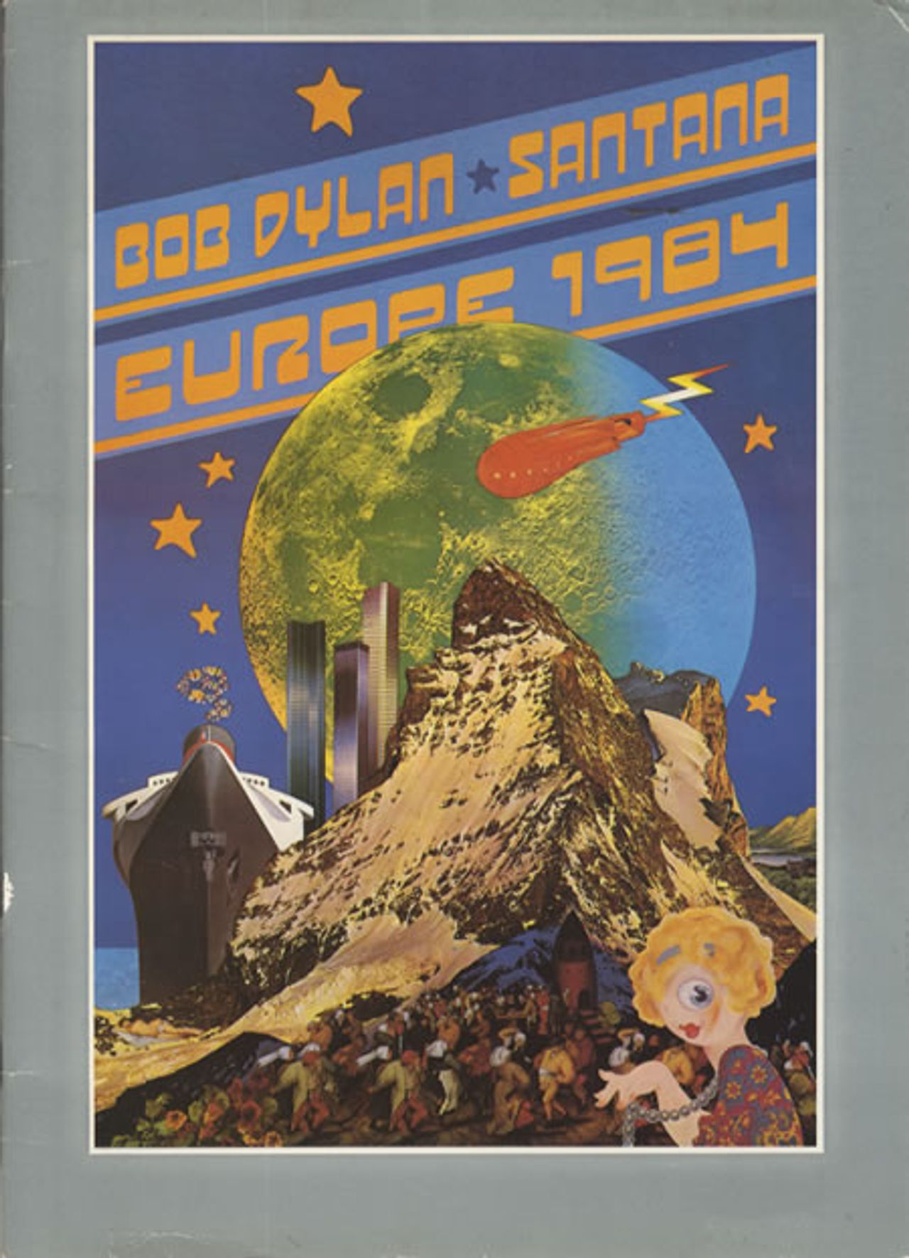 Bob Dylan Europe 1984 UK tour programme TOUR PROGRAMME