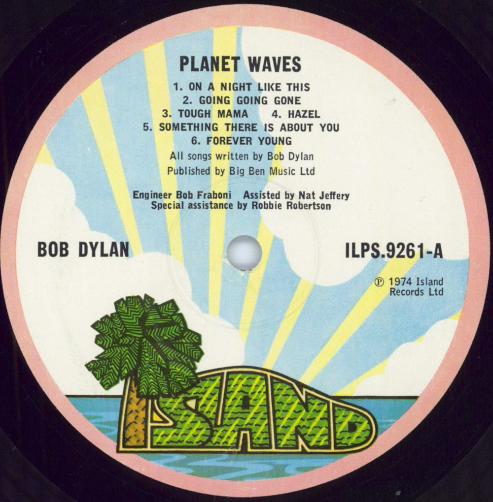 Bob Dylan Planet Waves - 1st + Insert UK vinyl LP album (LP record) DYLLPPL795686