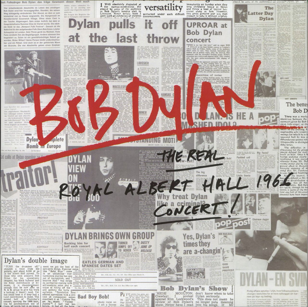 Bob Dylan The Real Royal Albert Hall 1966 Concert! + booklet UK 2-LP vinyl record set (Double LP Album)