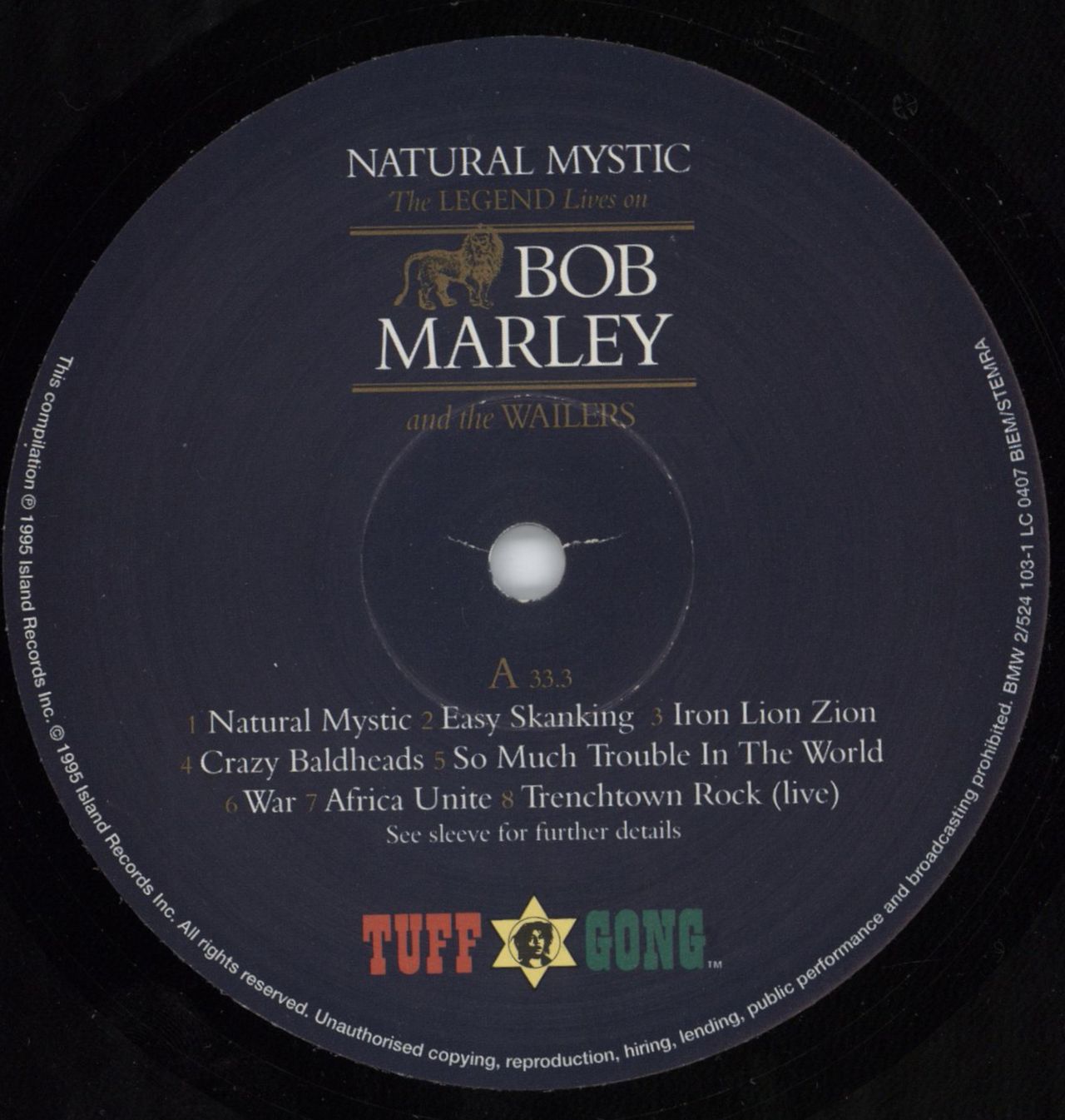 Bob Marley & The Wailers Natural Mystic UK Vinyl LP — RareVinyl.com