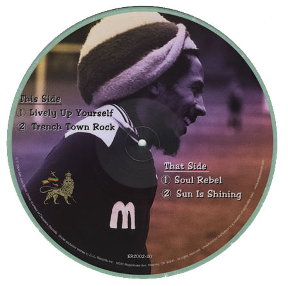 Bob Marley & The Wailers Soul Rebel / Sun Is Shining US 10" Vinyl Picture Disc (10 inch Record Single) BML1PSO362798