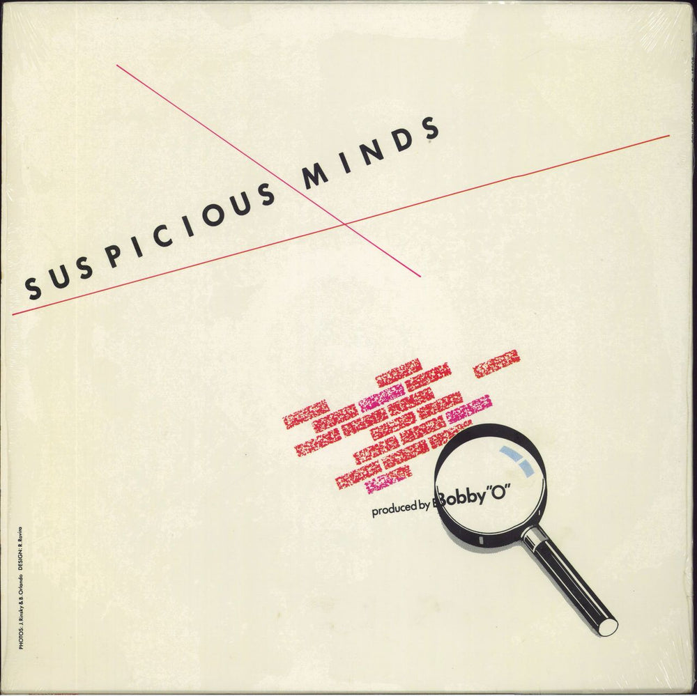 Bobby Orlando Suspicious Minds UK 12" vinyl single (12 inch record / Maxi-single)