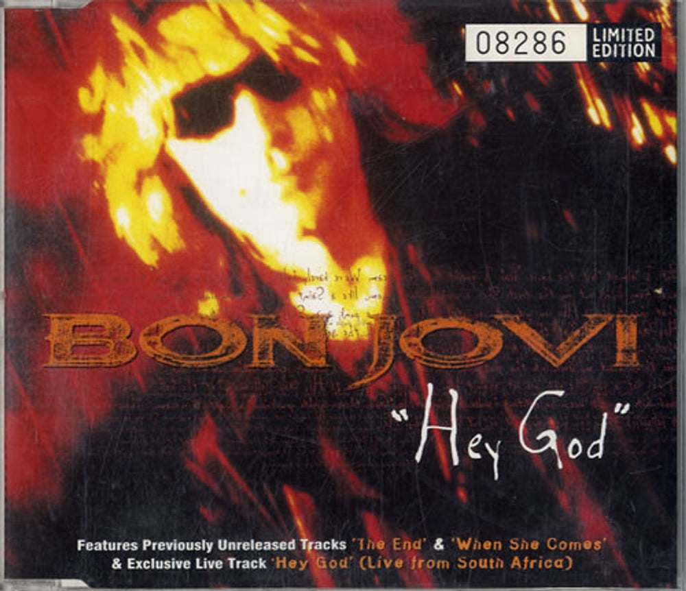 Bon Jovi Hey God UK 2-CD single set (Double CD single) JOVCD/X21