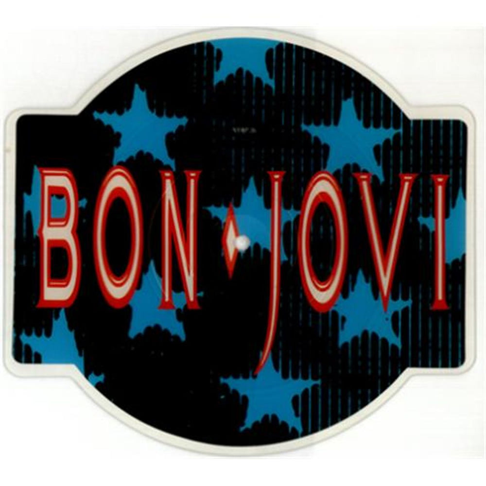 Bon Jovi You Give Love A Bad Name UK shaped picture disc (picture disc vinyl record) VERP26