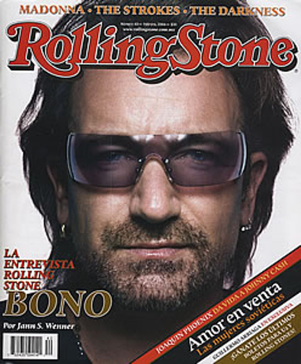 Bono Rolling Stone Magazine Mexican magazine FEB 2006