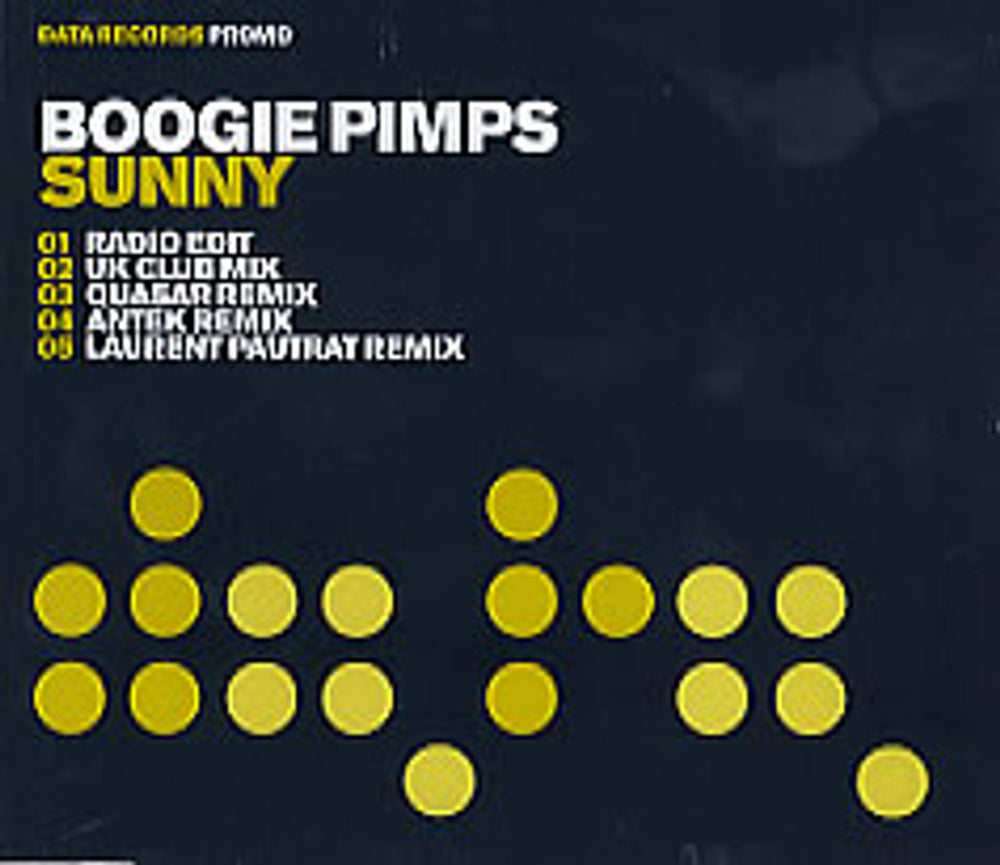 Boogie Pimps Sunny UK Promo CD single (CD5 / 5") DATA67CDSP