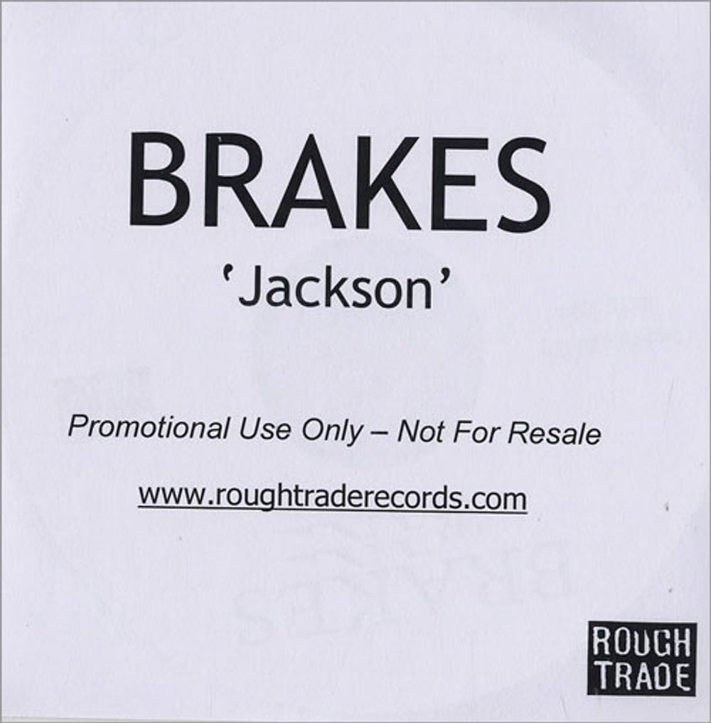 Brakes (00s) Jackson UK Promo CD-R acetate CD-R ACETATE
