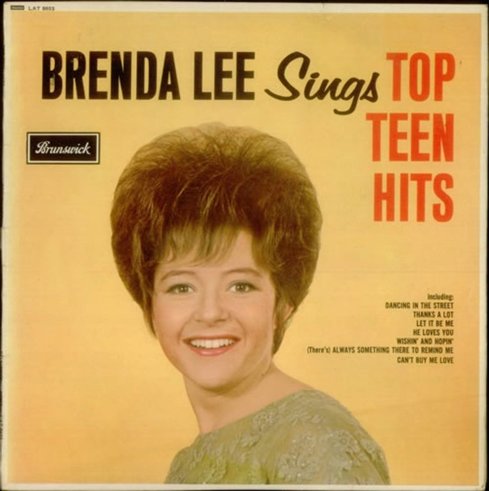 Brenda Lee Top Teen Hits UK vinyl LP album (LP record) LAT8603